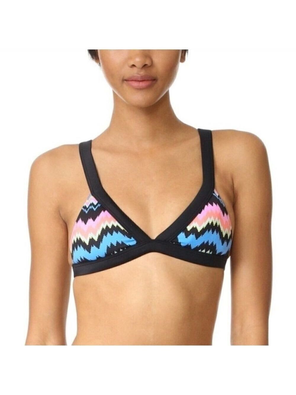 Pilyq Zig Zag Triangle bikini top